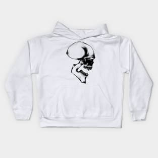 Sketch Devil Skull Tattoo Style Design Drawing Art Graphic Kids Hoodie